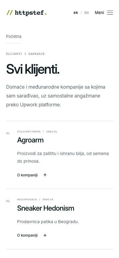 Experience on display — HTTPSTEF, Mobile