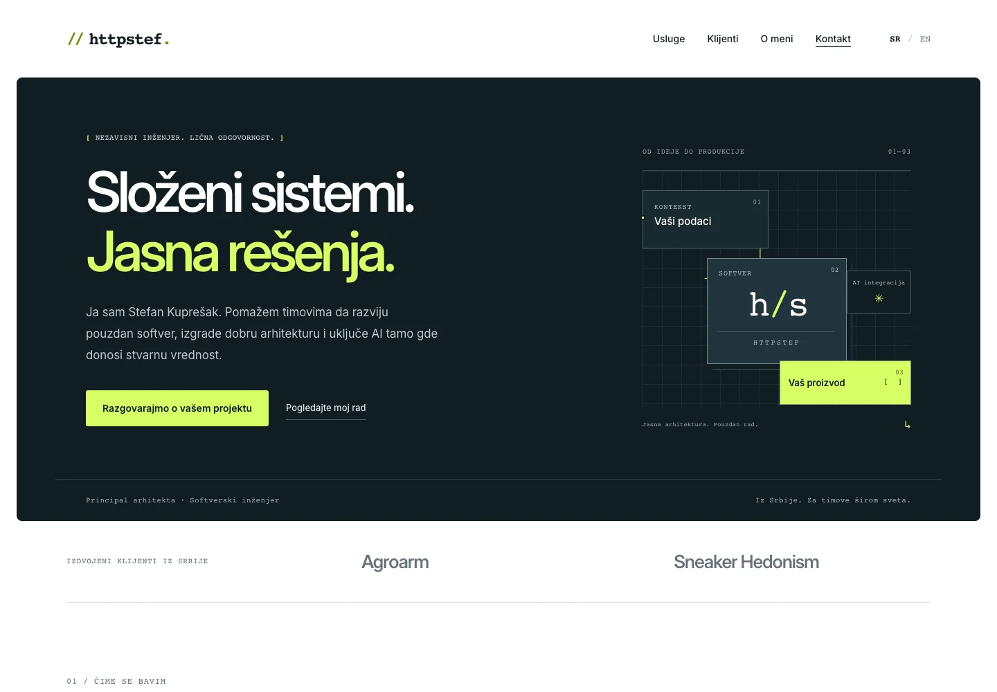First impressions — HTTPSTEF, Desktop